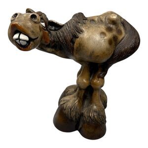 Vintage John Raya Beasties of the Kingdom 1987 Comical Horse Figurine 7.5" Tall